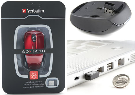 Verbatim's Color Nano Wireless Notebook Mouse Aims Small