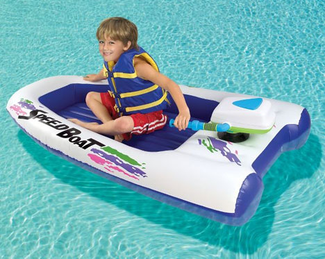 Children's Inflatable 2MPH Speedboat Makes Waves