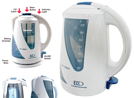 Eco Kettle Fills To The Rim, Boils In Custom Measures.