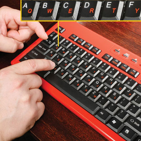 Hunt-And-Peck Keyboard Suits All Types