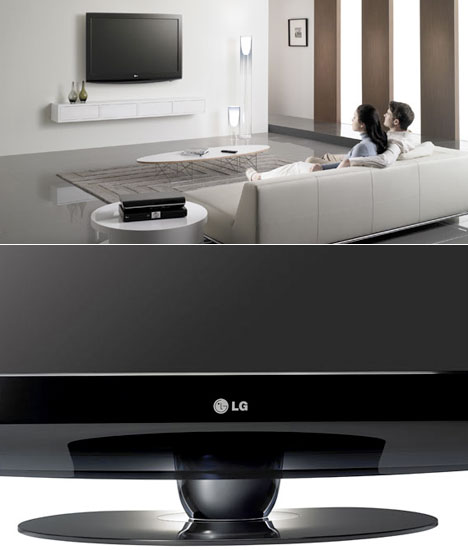 LG LH90 HDTVs With THX-Certification, LED Backlighting. [Close Up and Wall Mounted]