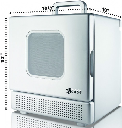 iWavecube IW600SIL 600W Personal Desktop Microwave Oven