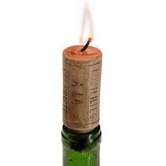 Wine Cork Candles