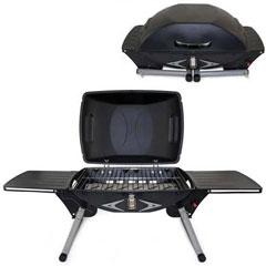 Portable Gas Grill With Built-In Igniter And 2 Slide