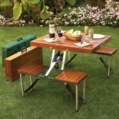 Folding Picnic Table - Wood