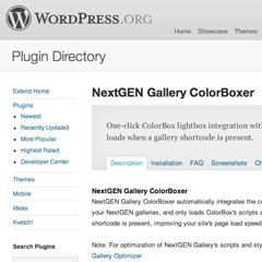 NextGEN Gallery ColorBoxer
